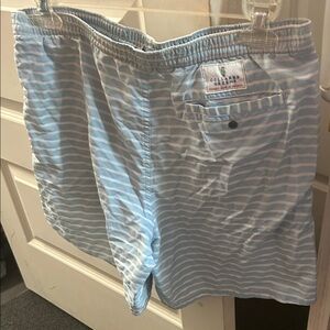 Light Blue Striped Swim Trunks (10618 OL1)